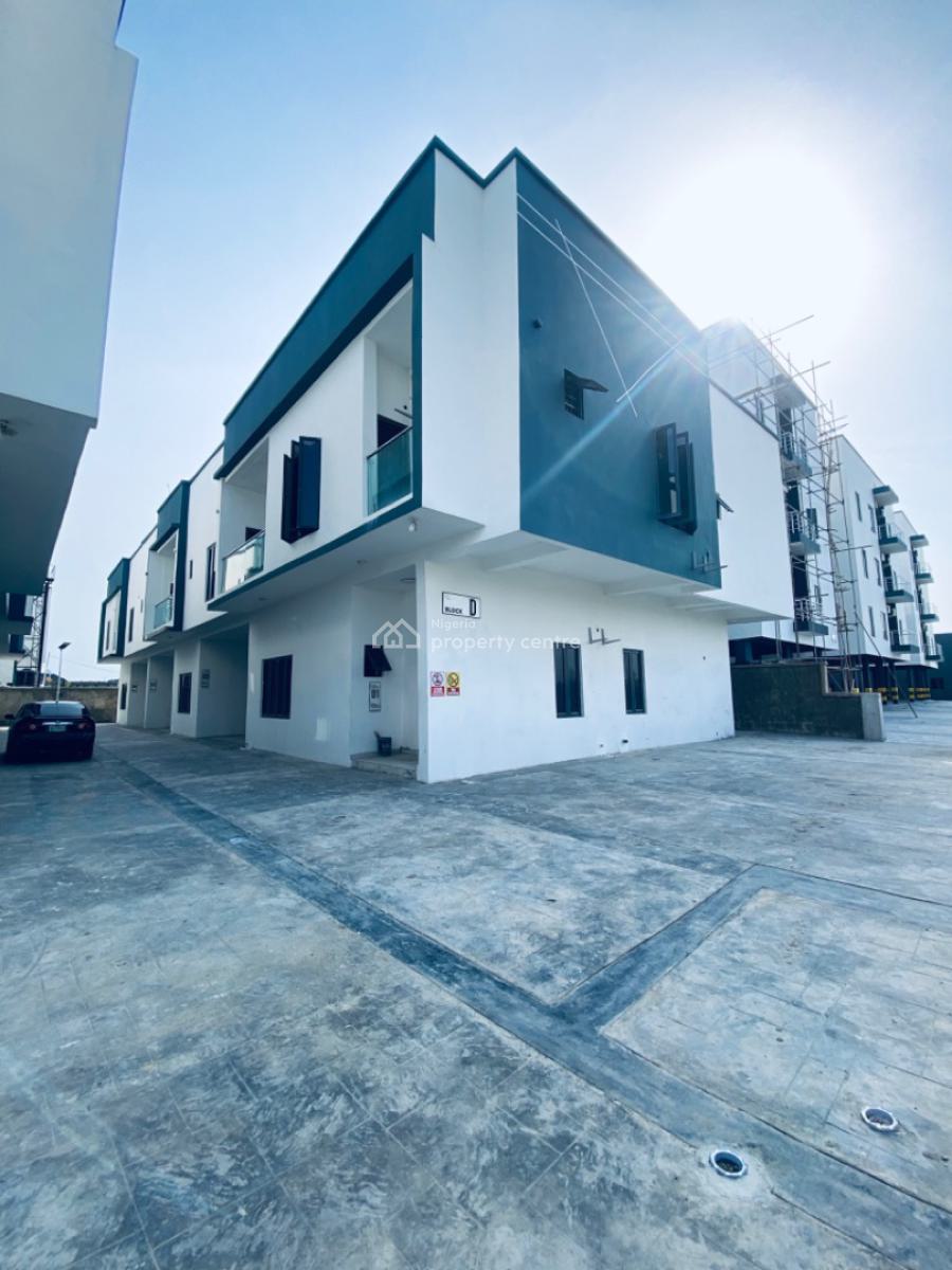 Bran New 4 Bedrooms Terrace Duplex and All Rooms Are Upstairs, Gated Estate Orchid Lekki, Lekki Phase 2, Lekki, Lagos, Terraced Duplex for Rent