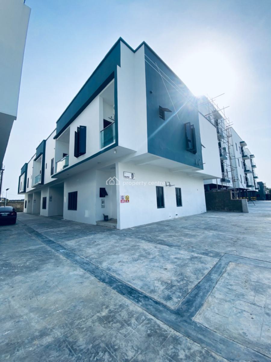 Bran New 4 Bedrooms Terrace Duplex and All Rooms Are Upstairs, Gated Estate Orchid Lekki, Lekki Phase 2, Lekki, Lagos, Terraced Duplex for Rent