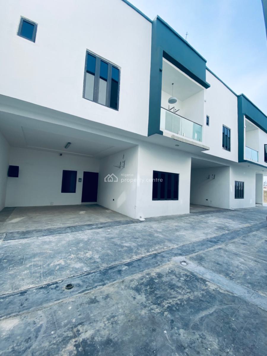 Bran New 4 Bedrooms Terrace Duplex and All Rooms Are Upstairs, Gated Estate Orchid Lekki, Lekki Phase 2, Lekki, Lagos, Terraced Duplex for Rent