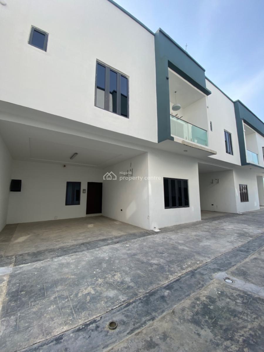 Bran New 4 Bedrooms Terrace Duplex and All Rooms Are Upstairs, Gated Estate Orchid Lekki, Lekki Phase 2, Lekki, Lagos, Terraced Duplex for Rent