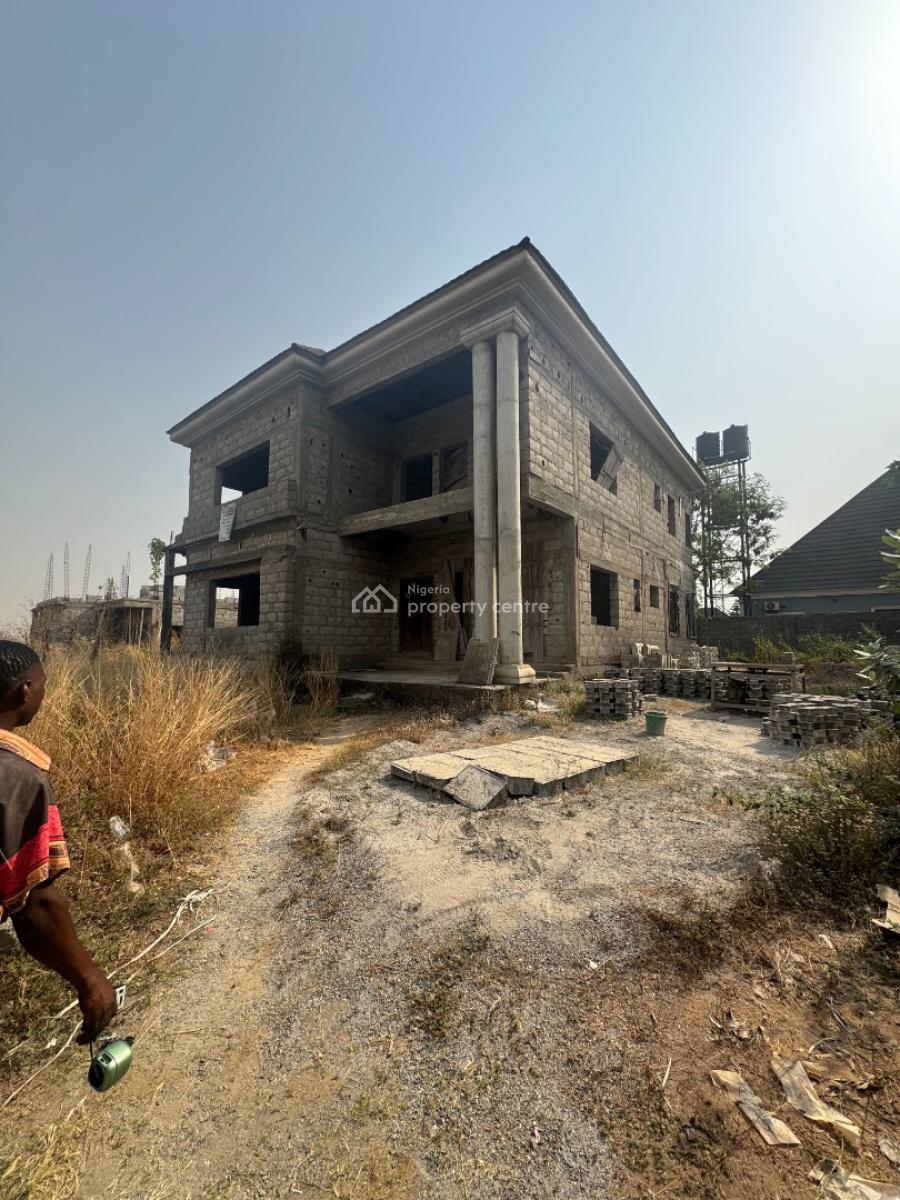 4 Bedroom Duplex Carcass + Carcass with 2 Sitting Rooms, Goshen Estate, Lugbe District, Abuja, Detached Bungalow for Sale
