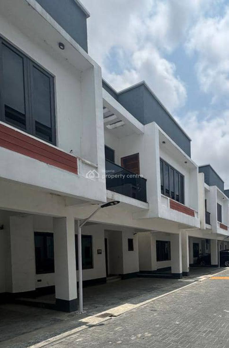 Luxury 4bedroom Terrace with Pool Gym 24hours Light, Secured Estate, Ologolo, Lekki, Lagos, Terraced Duplex for Sale