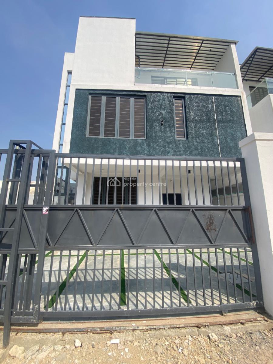 Beautifully Built 4bed in a Secured Envrmt with Gud Light, Ologolo, Lekki Lagos, Lekki, Lagos, Semi-detached Duplex for Sale