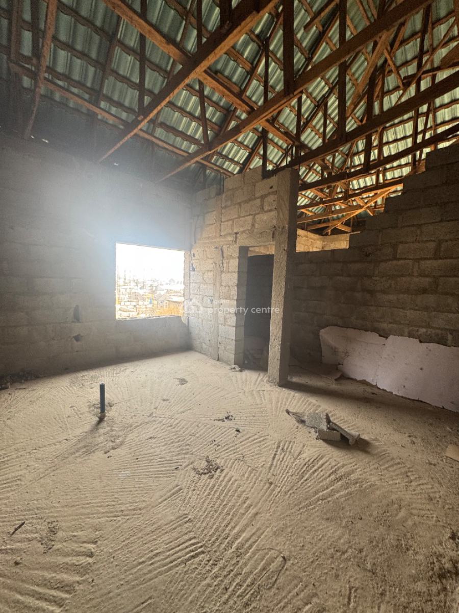 4 Bedroom Advanced Duplex Carcass, Federal Housing, Lugbe District, Abuja, Semi-detached Duplex for Sale