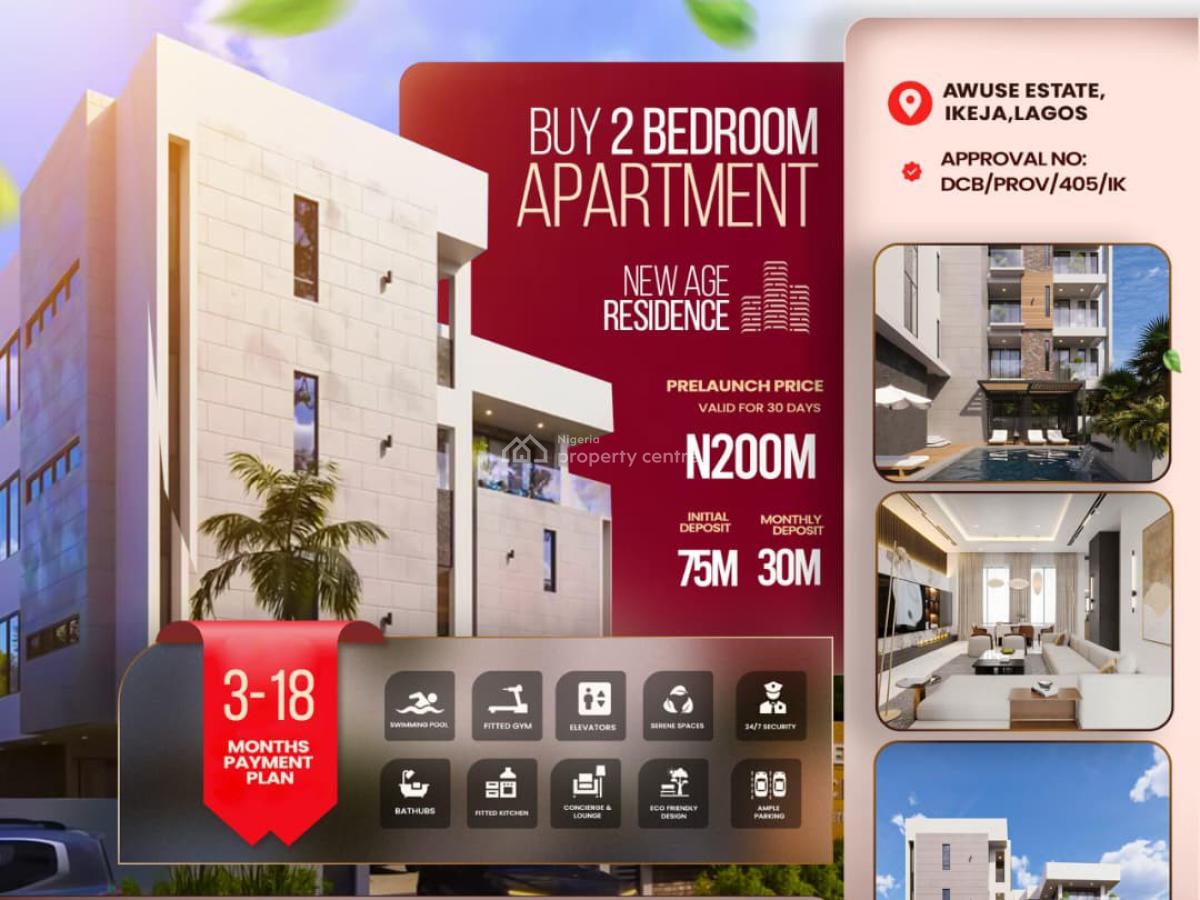 2-bedroom Apartment at New Age Residences, Awuse Estates, Ikeja, Ikeja, Lagos, Block of Flats for Sale