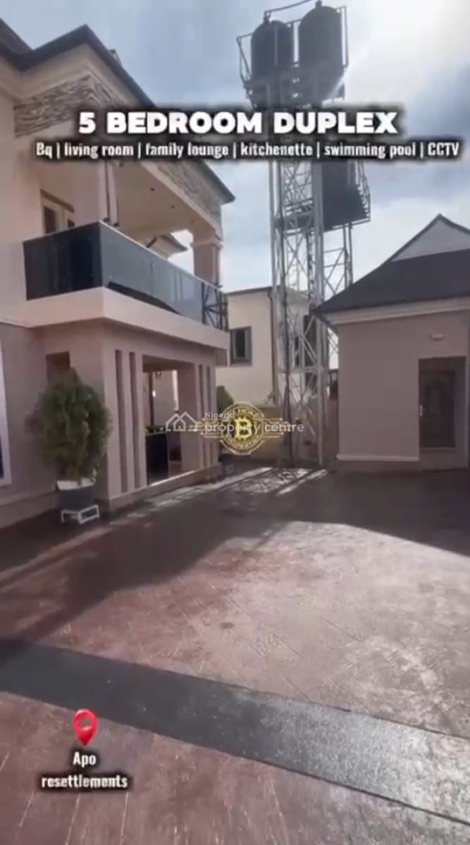 Brand New 5 Bedroom Fully Furnished Duplex, Zone-e Apo, Apo Resettlement, Apo, Abuja, Detached Duplex for Sale