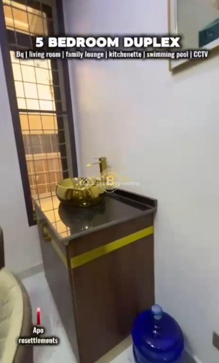 Brand New 5 Bedroom Fully Furnished Duplex, Zone-e Apo, Apo Resettlement, Apo, Abuja, Detached Duplex for Sale