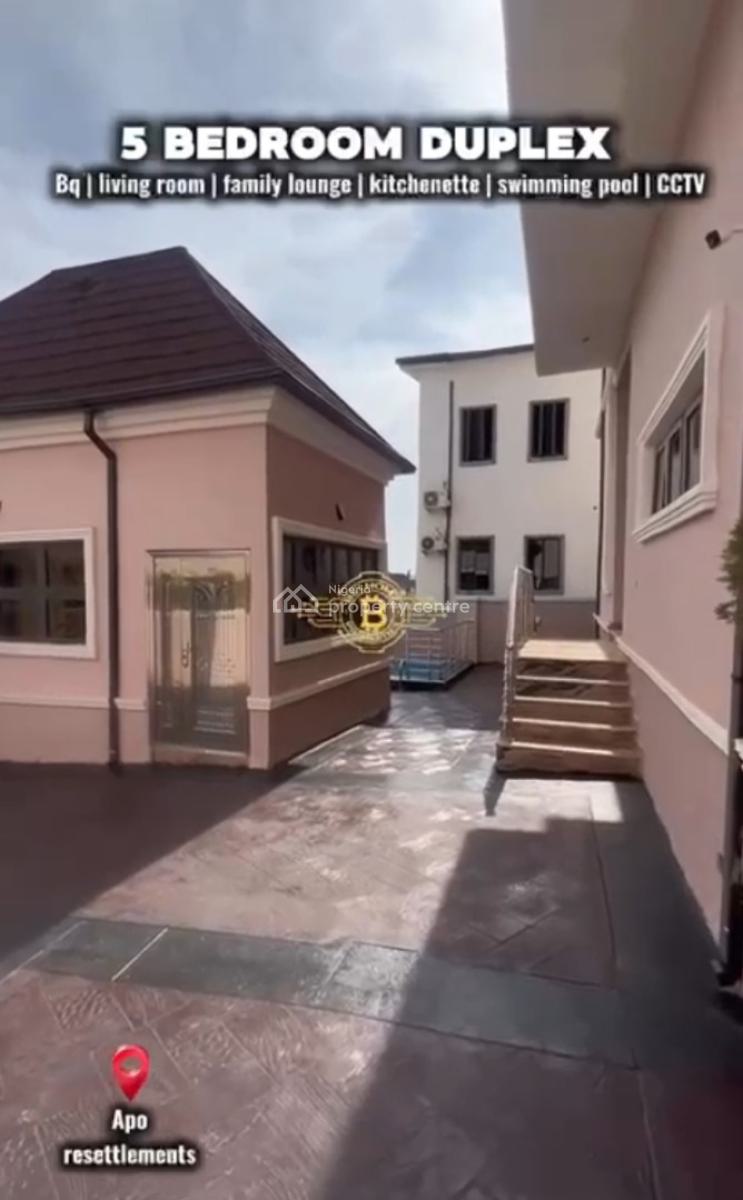 Brand New 5 Bedroom Fully Furnished Duplex, Zone-e Apo, Apo Resettlement, Apo, Abuja, Detached Duplex for Sale