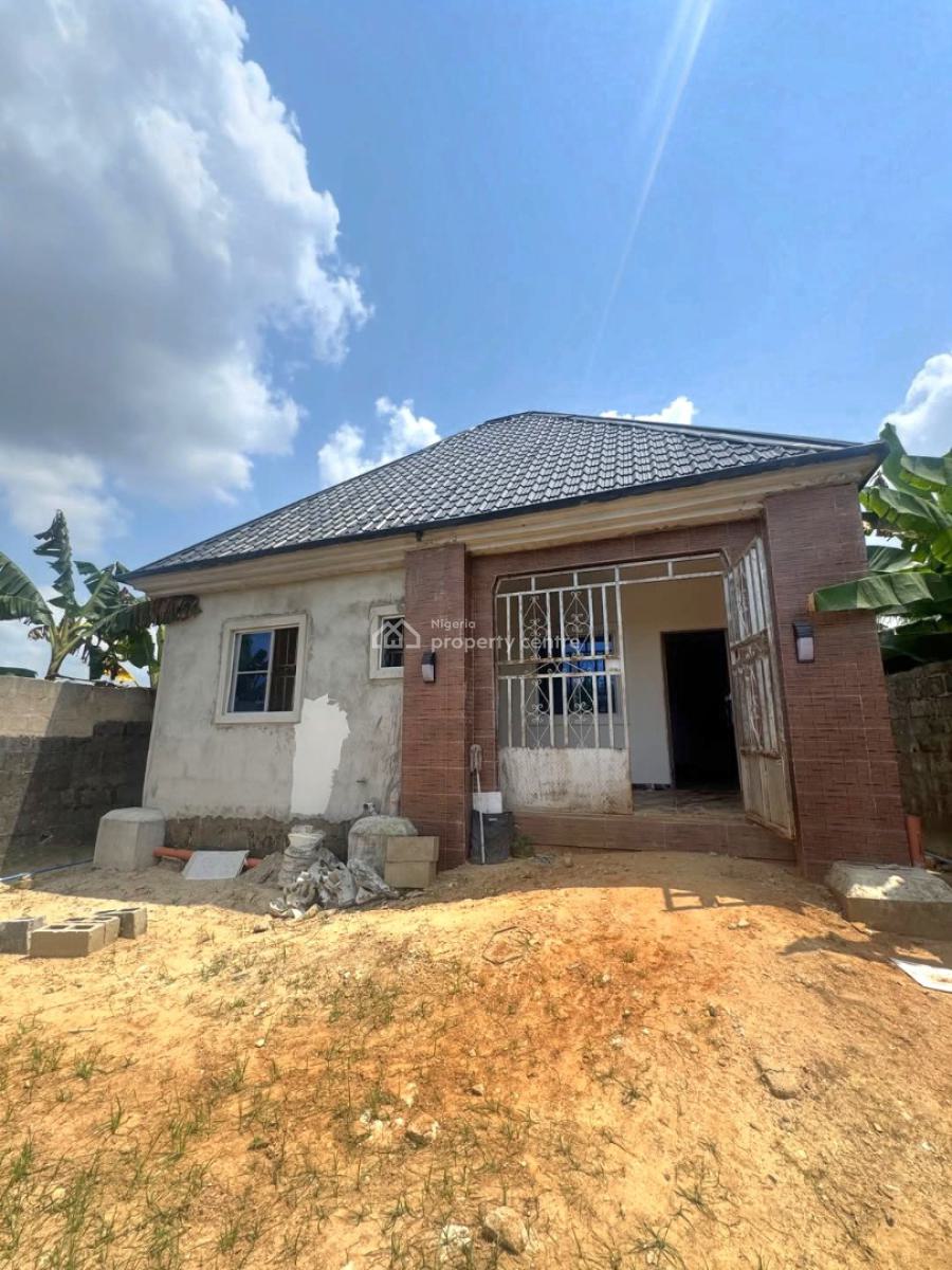 4 Bedroom Bungalow at 90% Completion, Cornerstone Road, Ozuoba, Port Harcourt, Rivers, Detached Bungalow for Sale