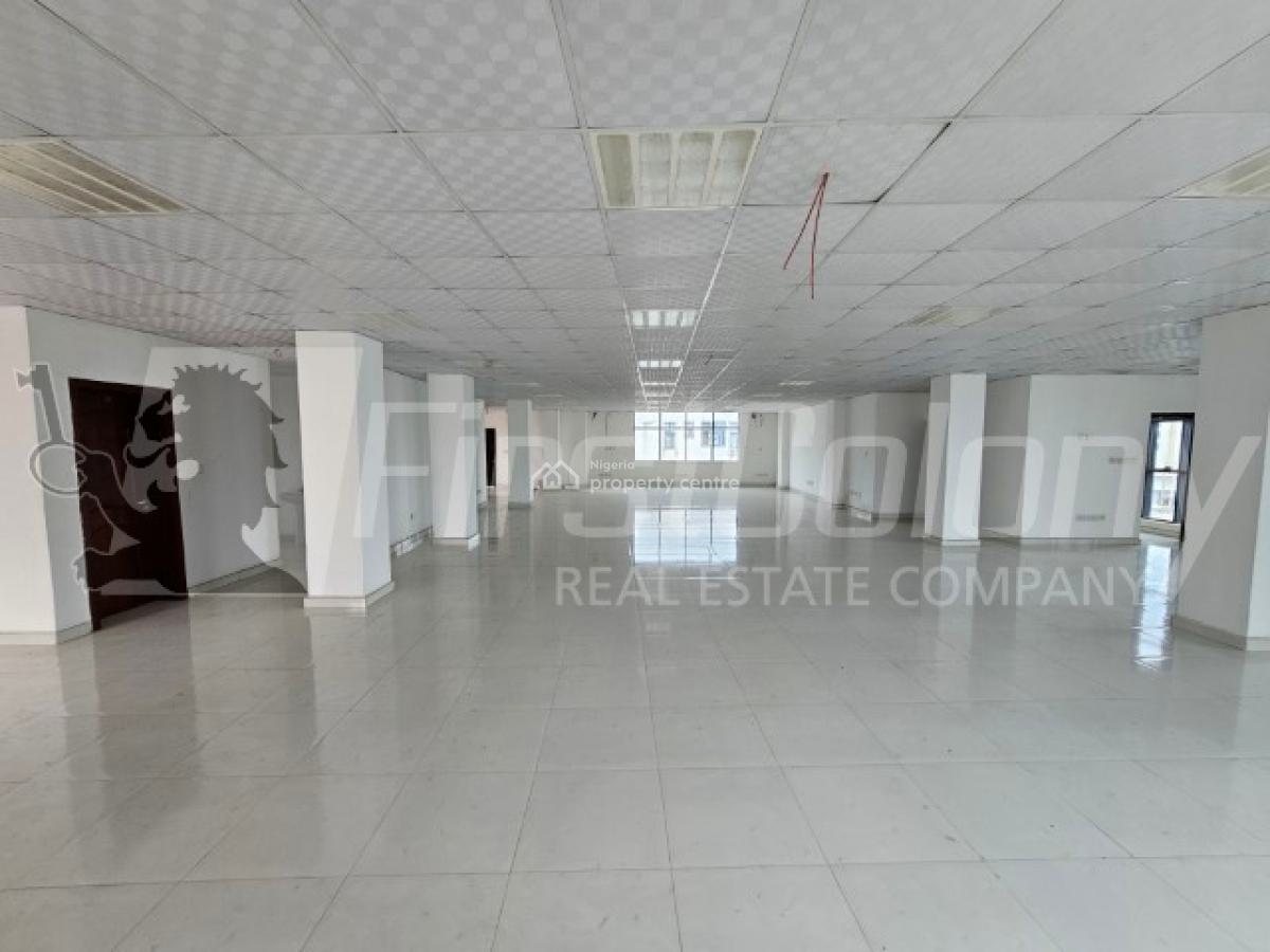 Well Built, 150 Sqm Serviced Open-plan Office Space, Victoria Island (vi), Lagos, Office Space for Rent