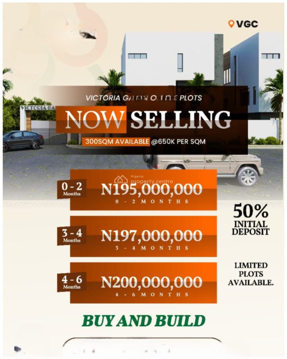 Land Measuring 300sqm Plots, Vgc, Lekki, Lagos, Residential Land for Sale