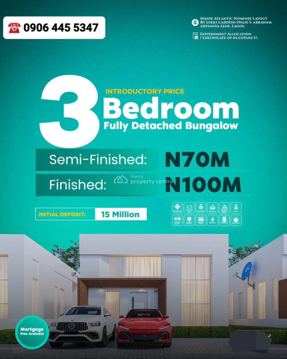 3 Bedroom Semi-detached Duplex, Abraham Adesanya, Lekki Gardens Phase 5, Ajah, Lagos, Semi-detached Duplex for Sale