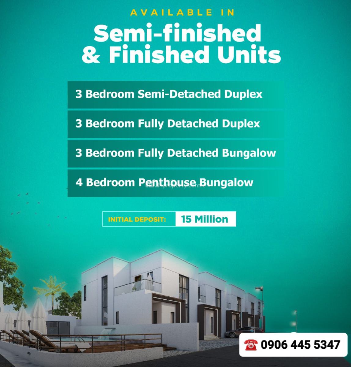 3 Bedroom Semi-detached Duplex, Abraham Adesanya, Lekki Gardens Phase 5, Ajah, Lagos, Semi-detached Duplex for Sale