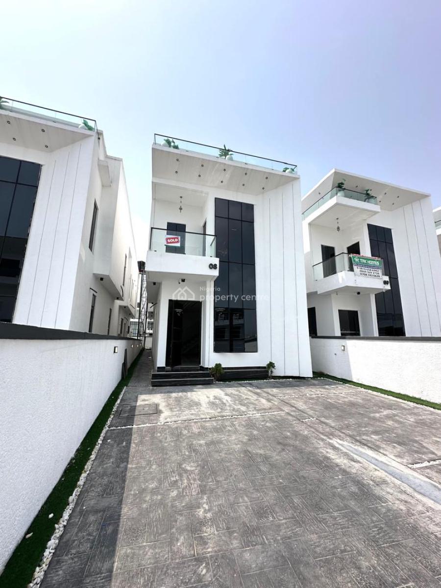 5 Bedroom Spacious Duplex with a Bq, Chevron, Lekki, Lagos, Detached Duplex for Sale