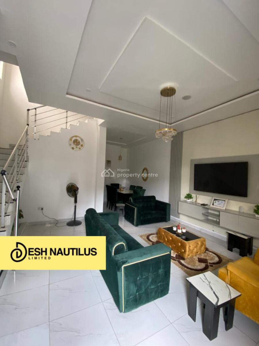 Luxurious Fully Furnished 4-bedroom Terrace Duplex with Pool & Gym, Ilasan, Lekki, Lagos, Terraced Duplex for Sale