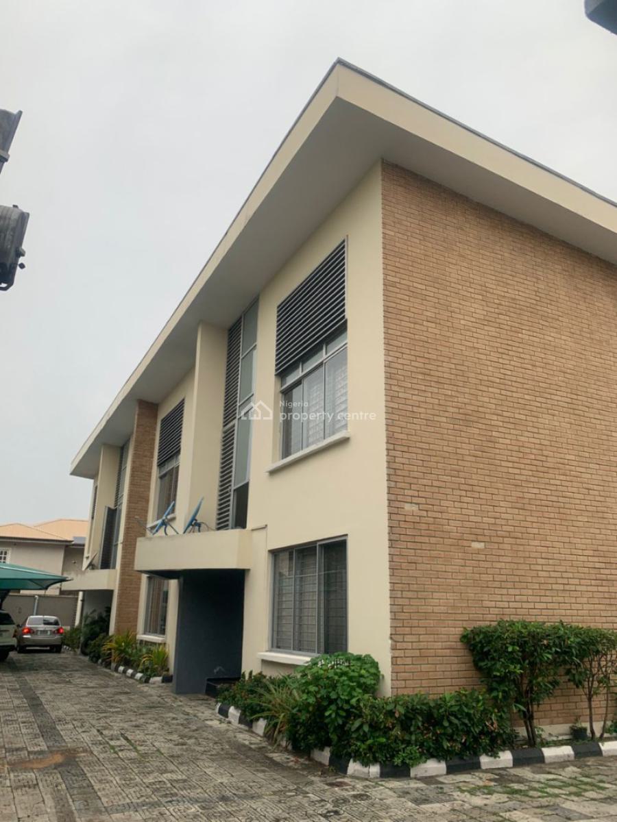 Serviced 4 Bedroom Terrace Duplex with Bq, Lekki Phase 1, Lekki, Lagos, Terraced Duplex for Rent