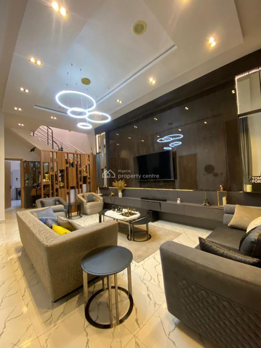 Luxury Furnished 4 Bedroom Semi Detached  Self Compound (airbnb Allowed), Orchid Road Before Roundabout, Lekki, Lagos, Semi-detached Duplex for Rent