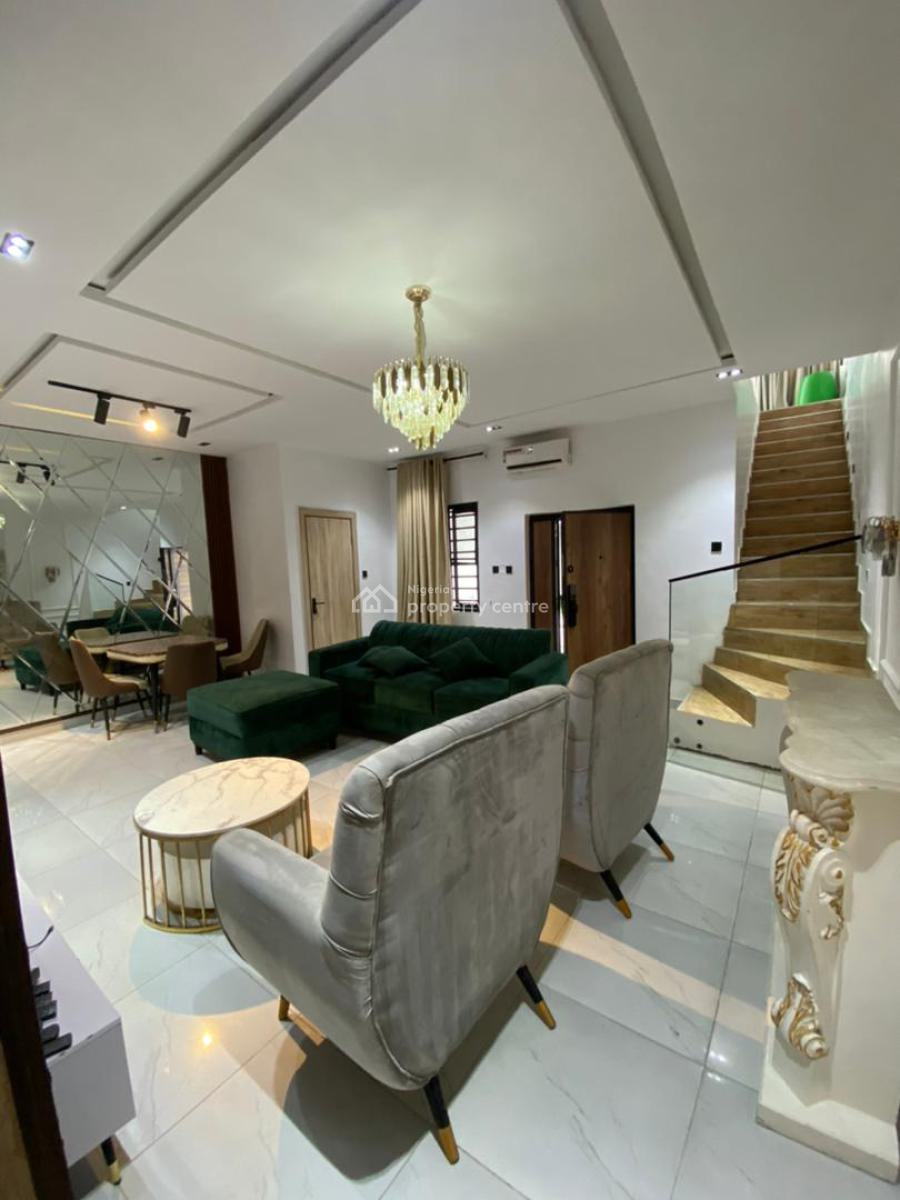 Serviced 4 Bedroom Terrace Duplex with Estate Pool, Orchid Road Before The Roundabout, Lekki, Lagos, Terraced Duplex for Sale