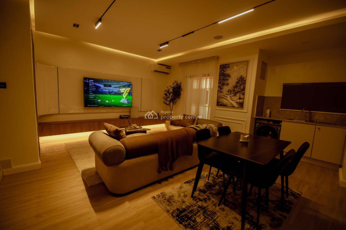 Newly Launched Two Bedroom Automated Alexa Smart Maisonette, Freedom Way The Rock Apartments, 3 Olu-babajide Close, Lekki Phase 1, Lekki, Lagos, Flat / Apartment Short Let