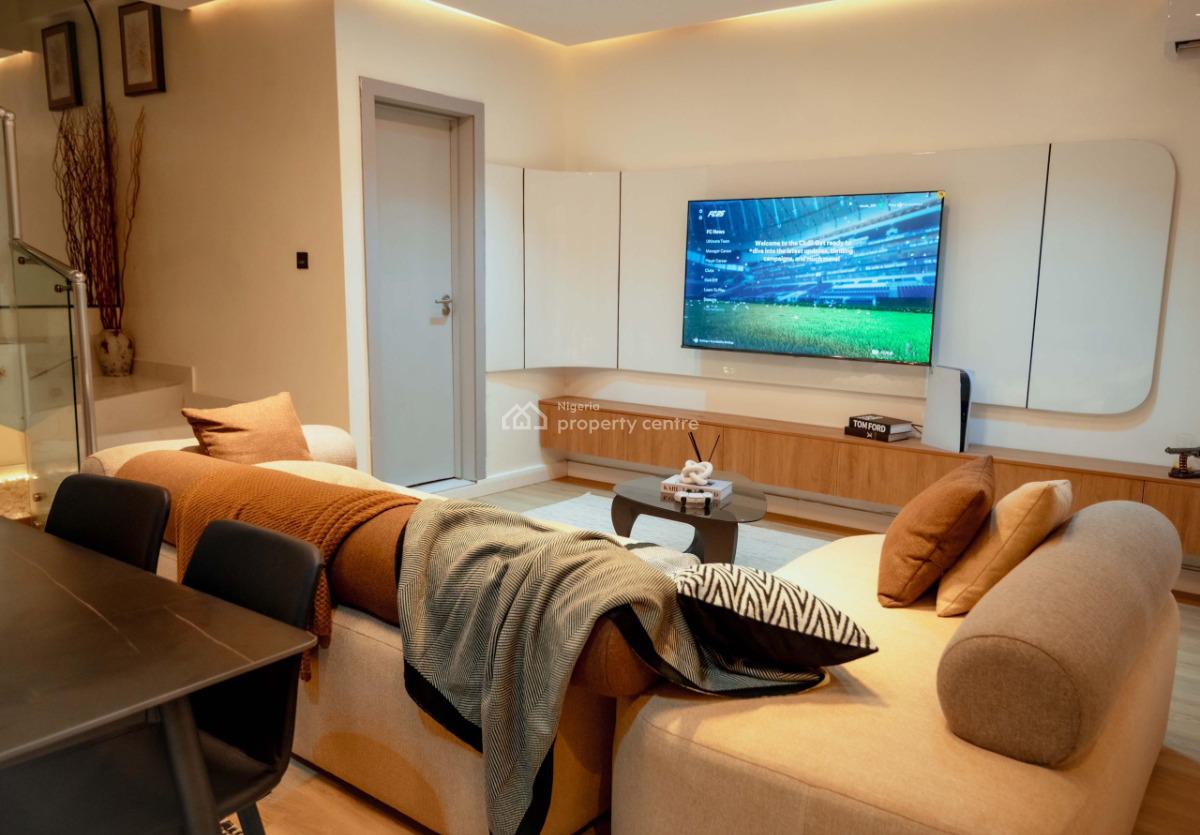 Newly Launched Two Bedroom Automated Alexa Smart Maisonette, Freedom Way The Rock Apartments, 3 Olu-babajide Close, Lekki Phase 1, Lekki, Lagos, Flat / Apartment Short Let