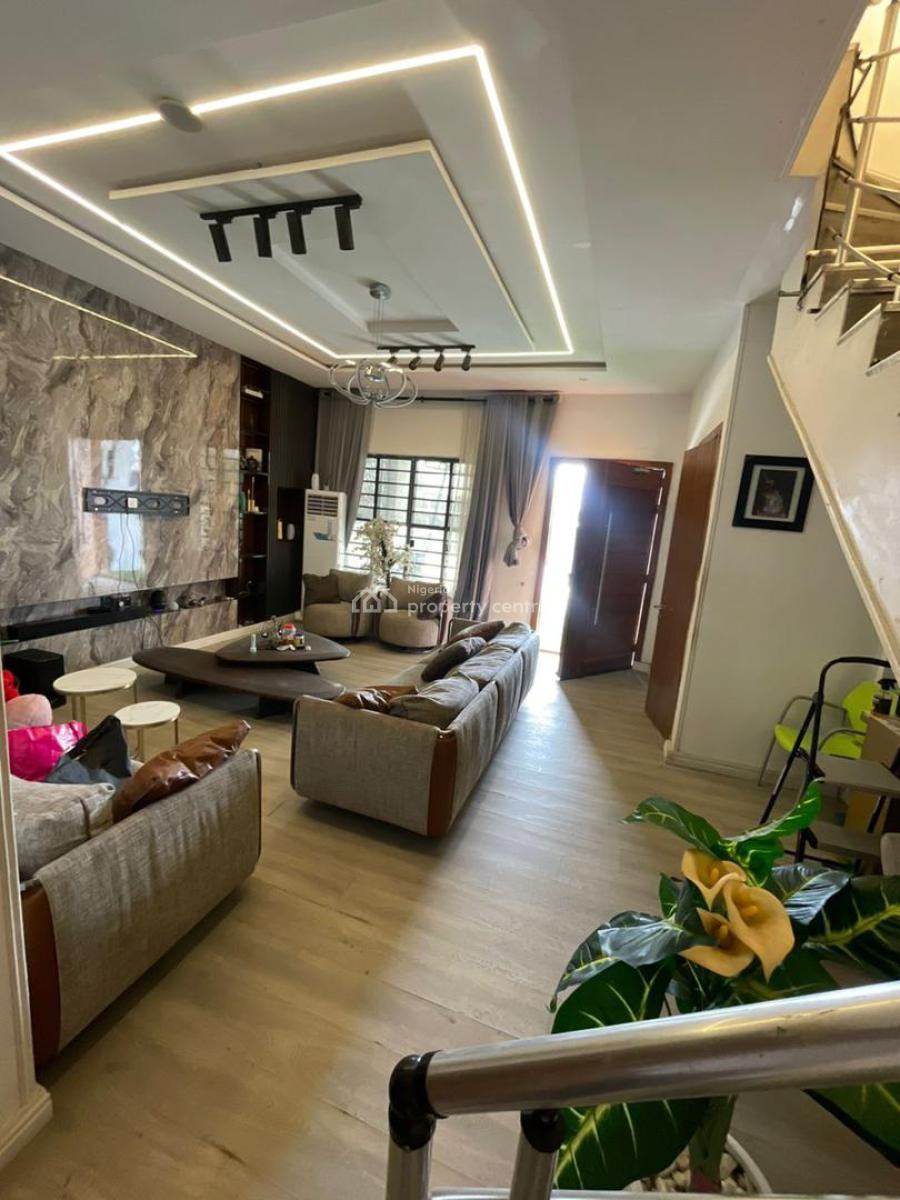 Partially Furnished 4 Bedroom Terrace Duplex with Bq, Ocean Estate Orchid Road, Lekki, Lagos, Terraced Duplex for Rent