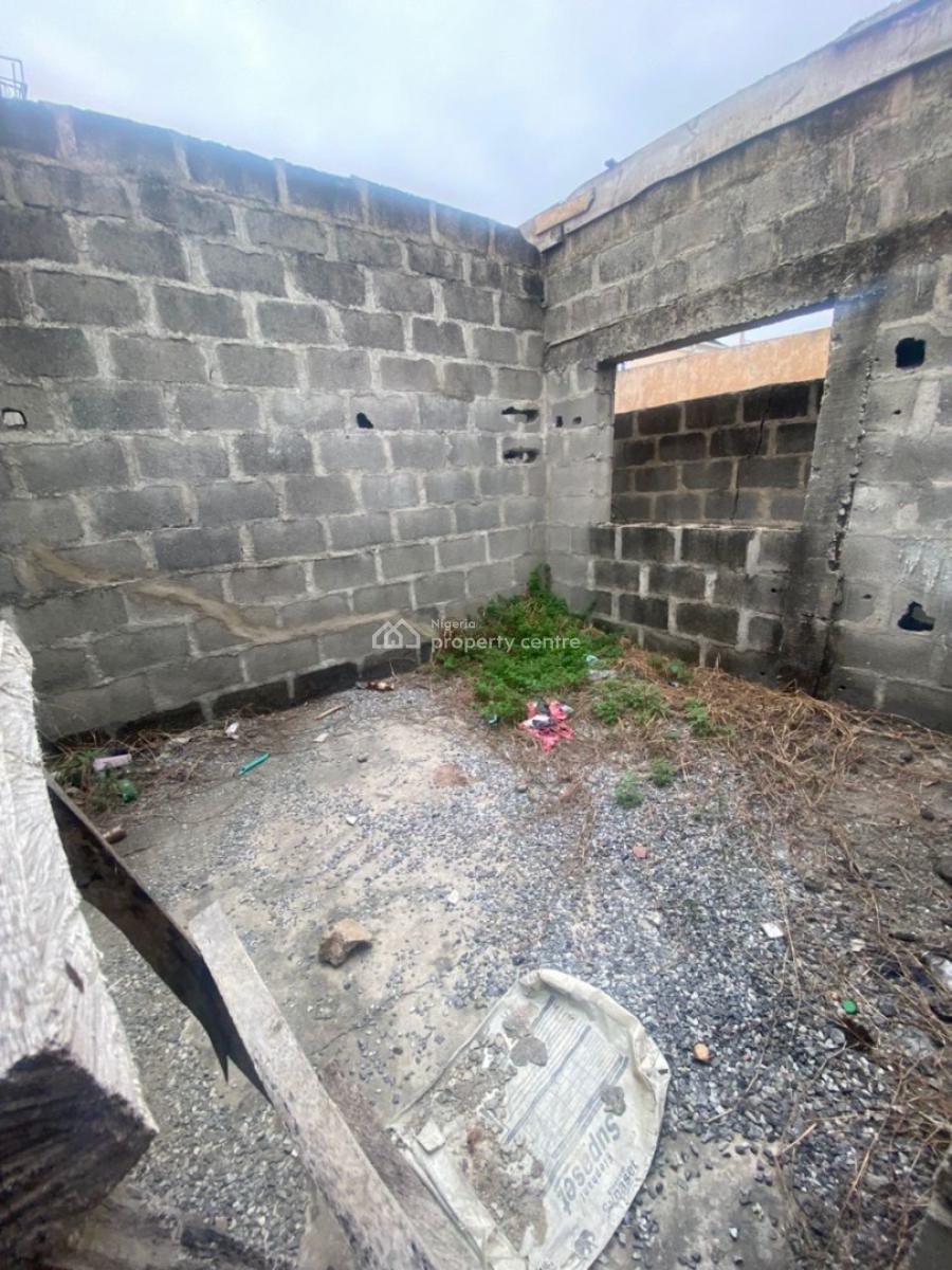 Uncompleted 2 Bedroom and 2 Units Mini Flats, Back of County Aguda, Ogba, Ikeja, Lagos, Detached Bungalow for Sale