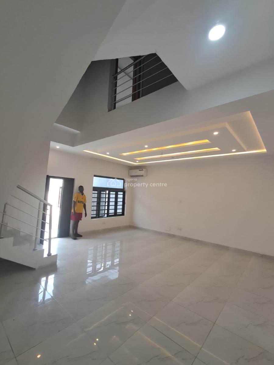 Newly Built 4-bedroom Terrace Duplex with Bq, New Road Alpha Beach, Chevron, Lekki, Lagos, Terraced Duplex for Rent