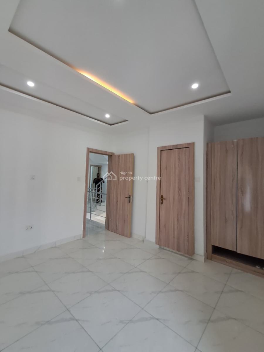 Newly Built 4-bedroom Terrace Duplex with Bq, New Road Alpha Beach, Chevron, Lekki, Lagos, Terraced Duplex for Rent