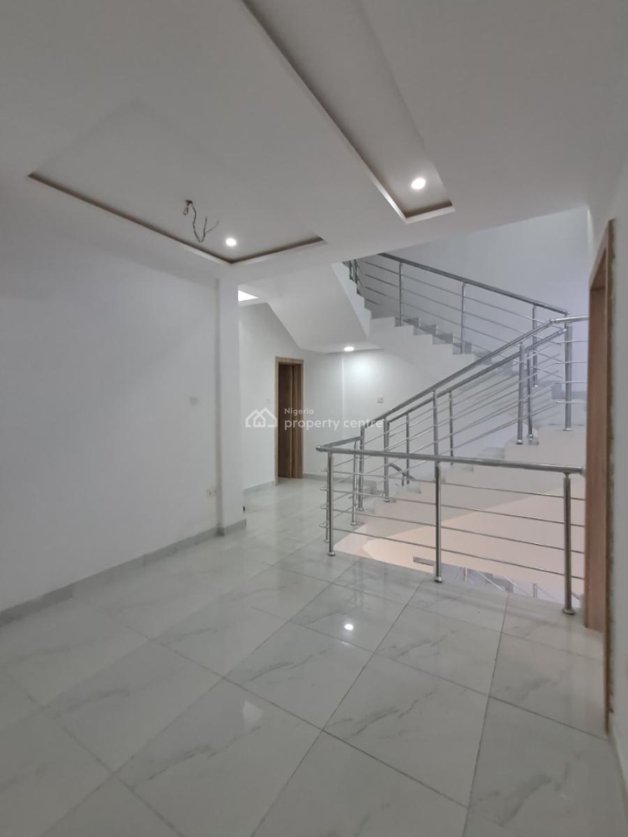 Newly Built 4-bedroom Terrace Duplex with Bq, New Road Alpha Beach, Chevron, Lekki, Lagos, Terraced Duplex for Rent
