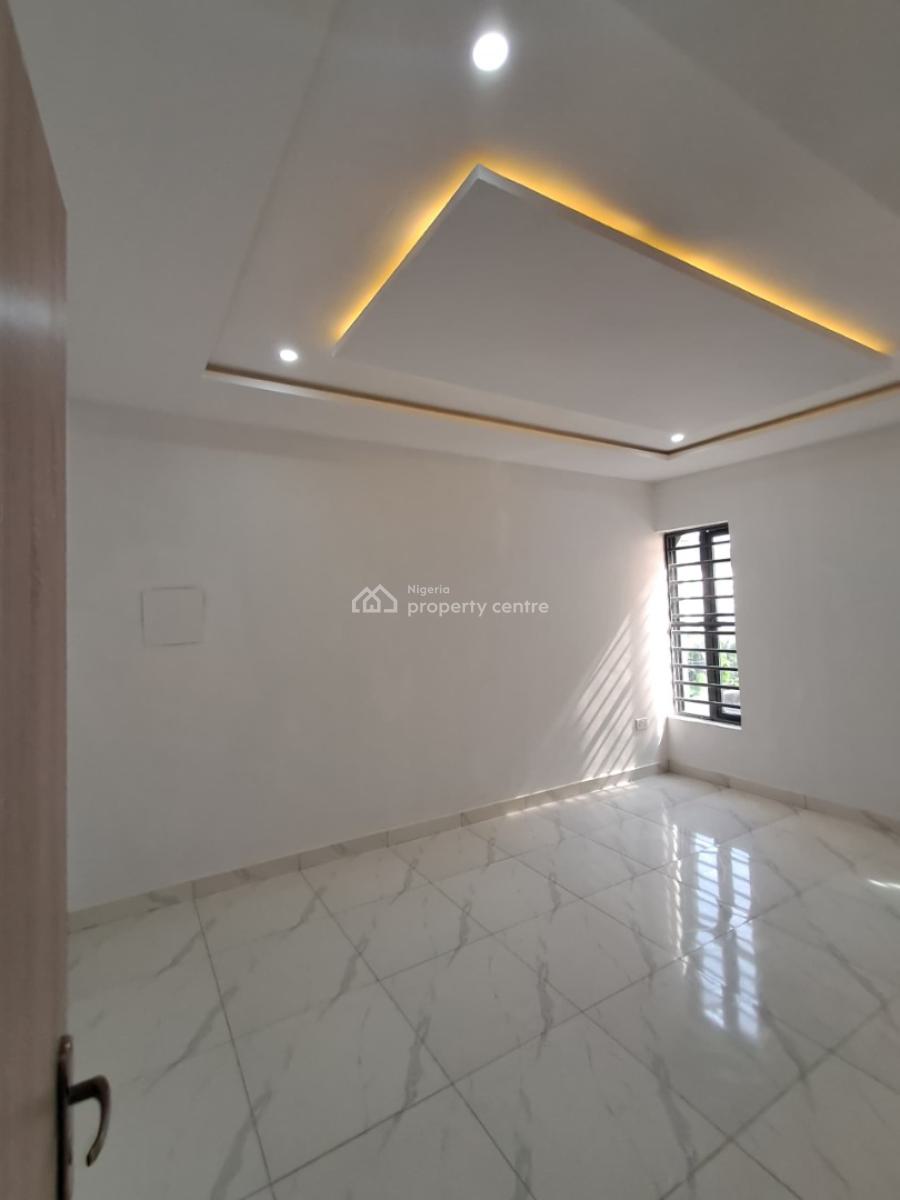Newly Built 4-bedroom Terrace Duplex with Bq, New Road Alpha Beach, Chevron, Lekki, Lagos, Terraced Duplex for Rent