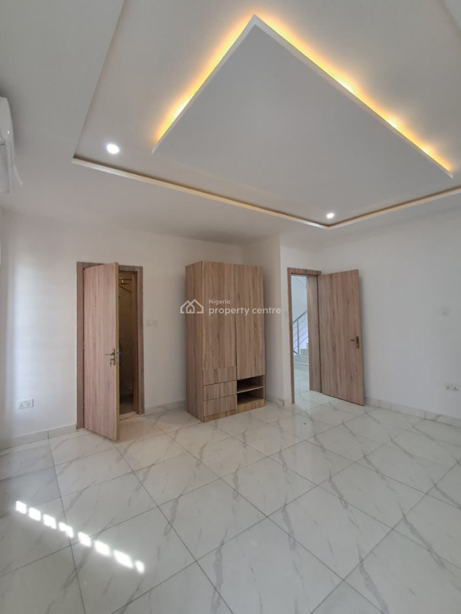 Newly Built 4-bedroom Terrace Duplex with Bq, New Road Alpha Beach, Chevron, Lekki, Lagos, Terraced Duplex for Rent
