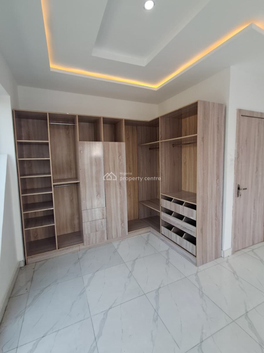 Newly Built 4-bedroom Terrace Duplex with Bq, New Road Alpha Beach, Chevron, Lekki, Lagos, Terraced Duplex for Rent