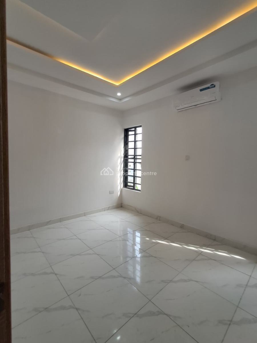 Newly Built 4-bedroom Terrace Duplex with Bq, New Road Alpha Beach, Chevron, Lekki, Lagos, Terraced Duplex for Rent