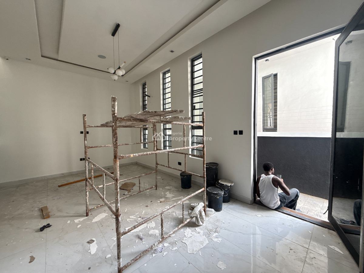 Newly Built 4 Bedrooms Semi-detached House with Self Compound, Chevron, Lekki, Lagos, Semi-detached Duplex for Rent