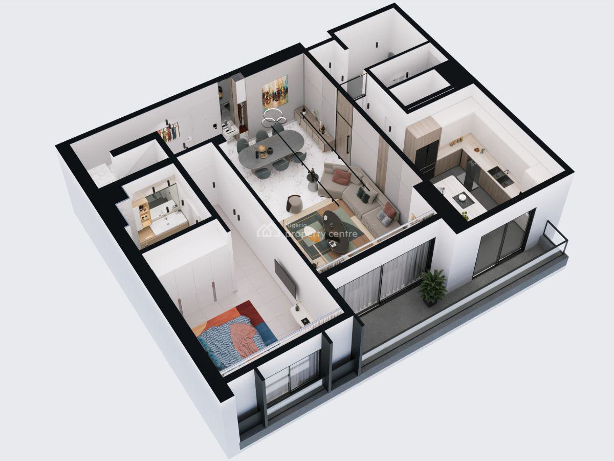 Hi-tech Smart Unit, High Rise Canal View 3 Bedroom Flat, Victoria Island, Eko Atlantic City, Lagos, Flat / Apartment for Sale