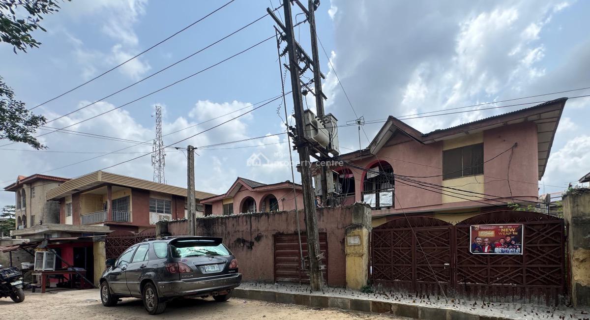 Solid 9 Units of 3 Bedroom Apartments with a Bungalow, Behind Dideolu Estate, Ogba, Ikeja, Lagos, Block of Flats for Sale