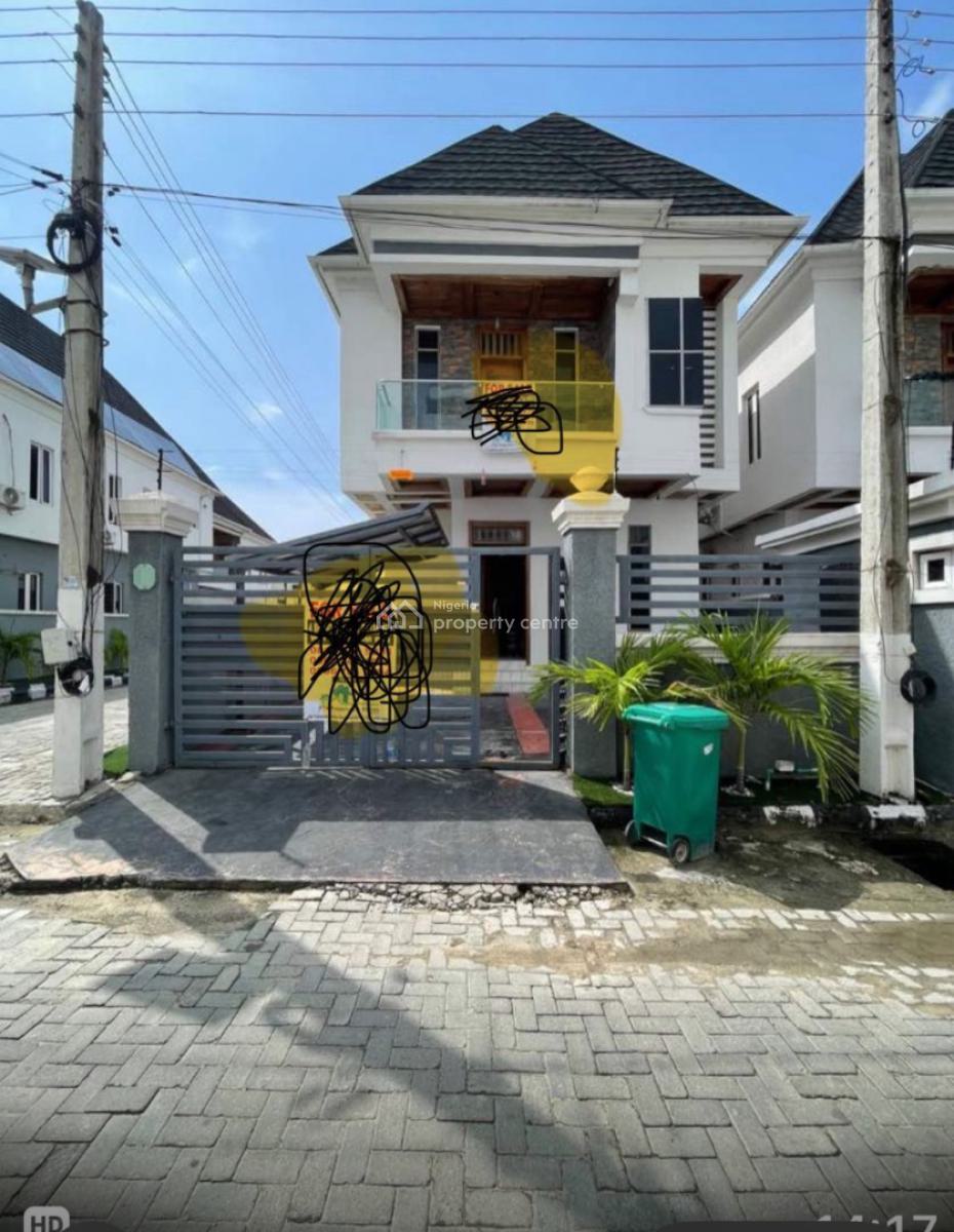 Very Spacious 4 Bedroom Fully Detached with Bq Can Pay 5 Cars, Orchid Road Lekki Lagos State, Lekki, Lagos, Detached Duplex for Sale