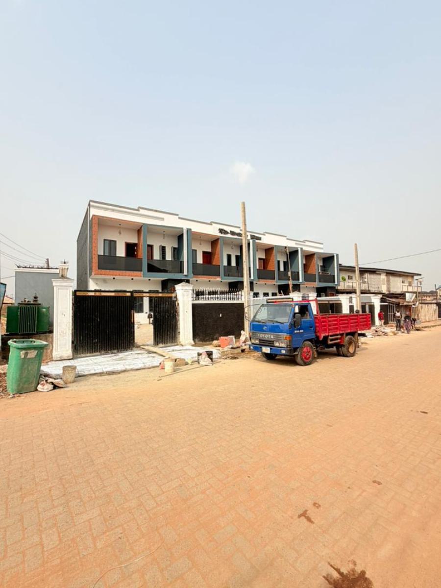 Exquisitely Newly Built 3 Bedroom Terrace Duplex with Self Compound, Off Fagba Rd, Ogba, Ikeja, Lagos, Terraced Duplex for Sale