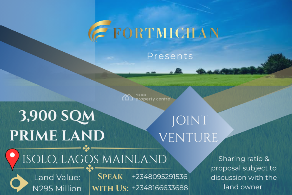 1 Acre of Prime Land, Isolo, Lagos, Land Joint Venture