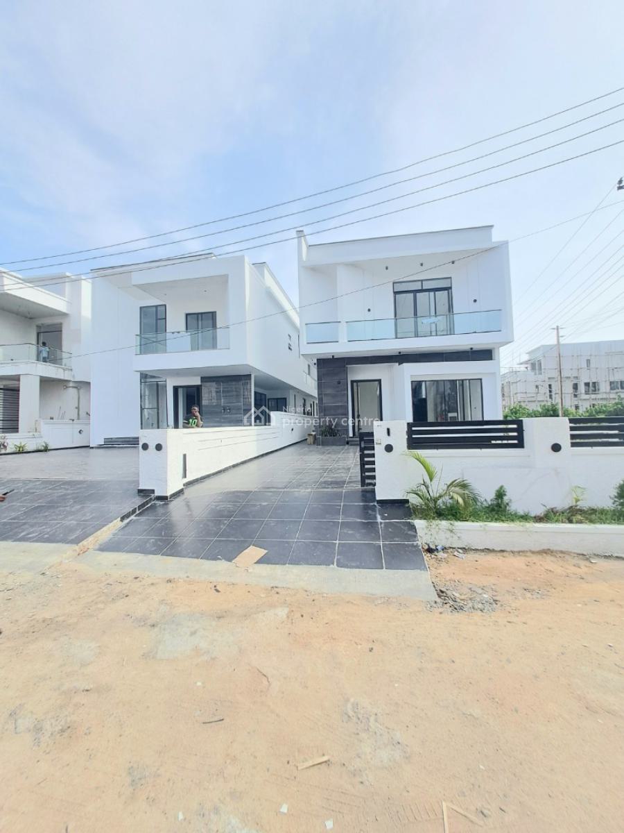 Newly Built 5 Bedroom Detached with Bq & Pool in a Gated Estate, By Lekki County Homes, Ikota, Lekki, Lagos, Detached Duplex for Sale