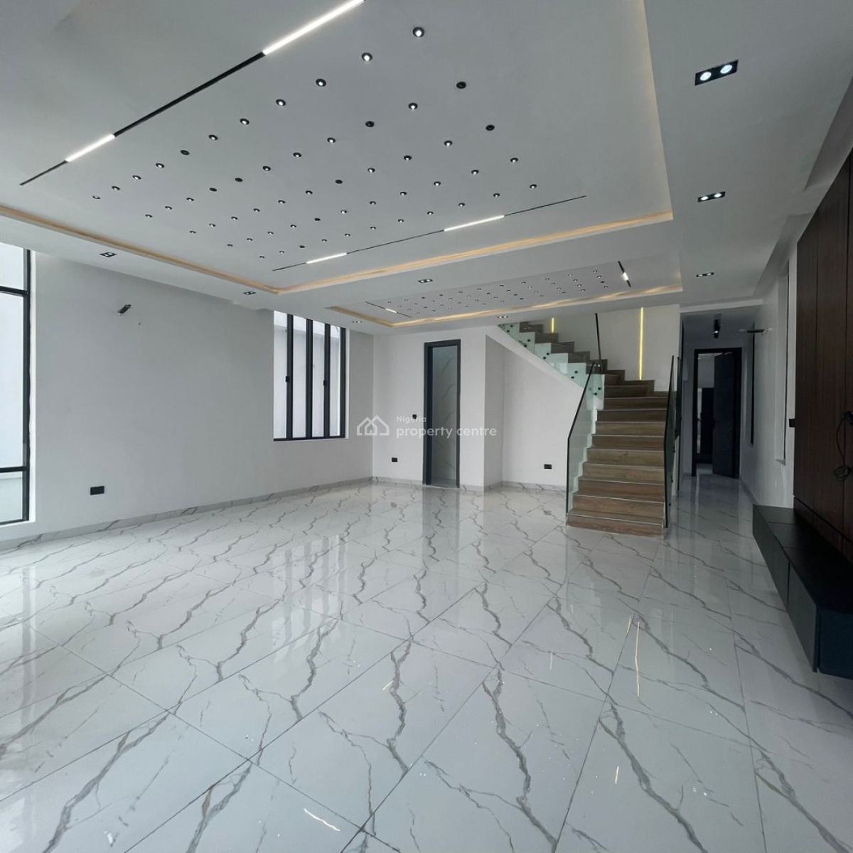 Exquisite 5 Bedroom Fully Detached Duplex with Swimming Pool and Bq, Chevron, Lekki, Lagos, Detached Duplex for Sale