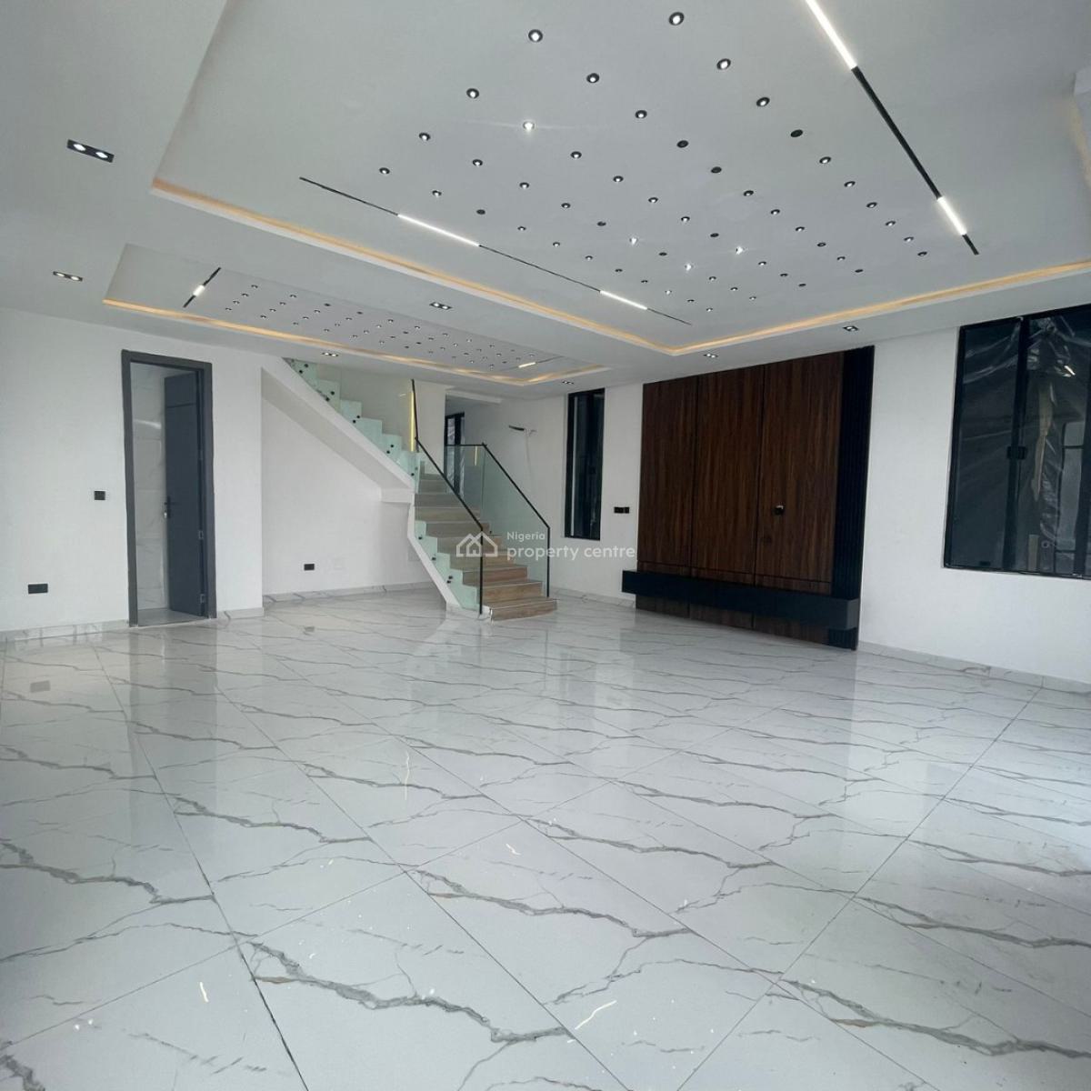 Exquisite 5 Bedroom Fully Detached Duplex with Swimming Pool and Bq, Chevron, Lekki, Lagos, Detached Duplex for Sale