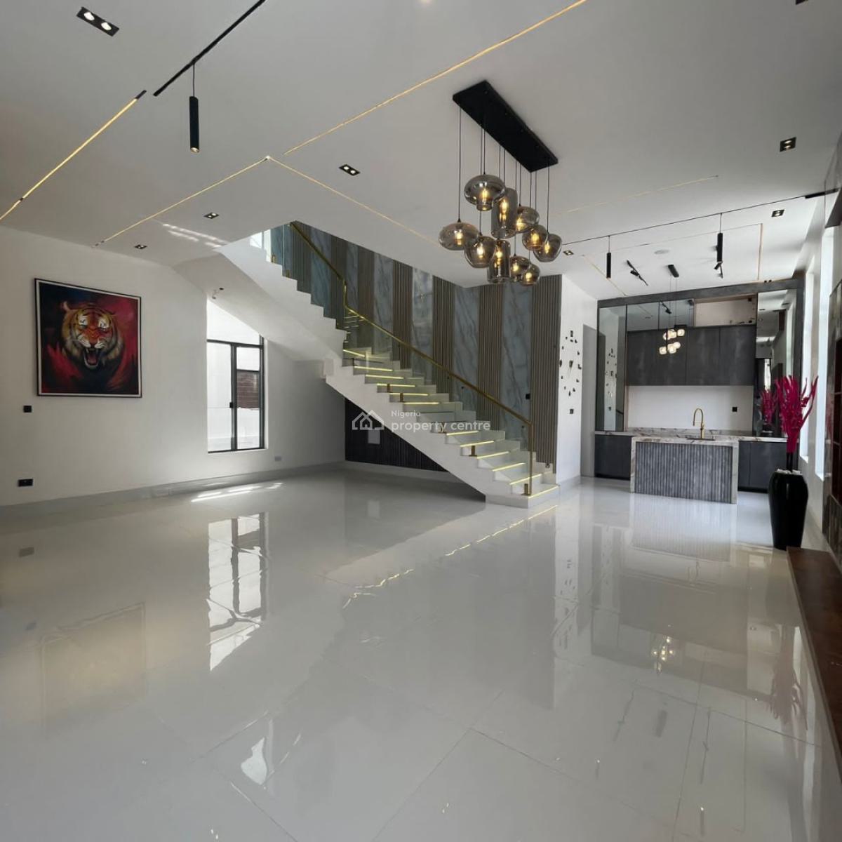 5 Bedroom Fully Detached Duplex with , Swimming Pool and Bq, Chevron Toll Gate, Lekki, Lagos, Detached Duplex for Sale