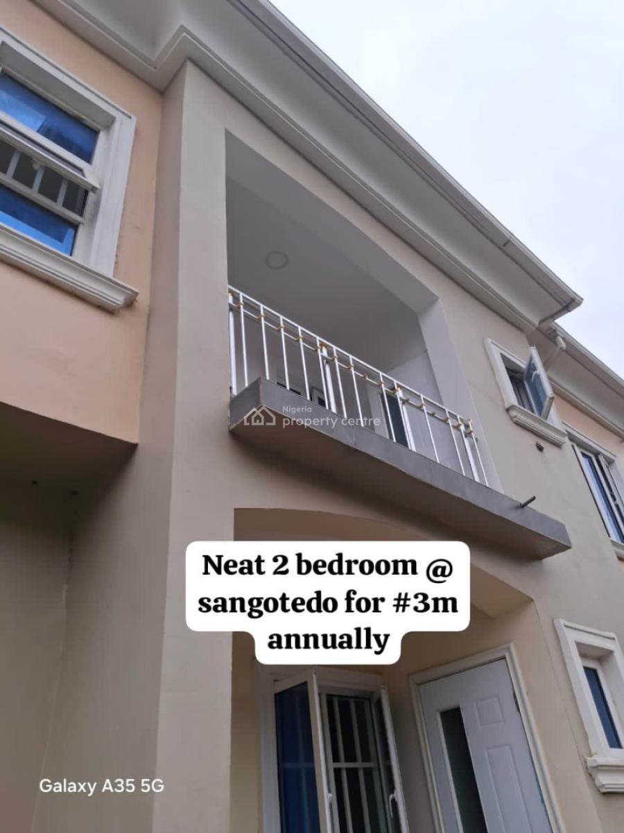 Sharp Luxury 2 Bedroom Apartment, Thera Annex Sangotedo Ajah, Sangotedo, Ajah, Lagos, Flat / Apartment for Rent