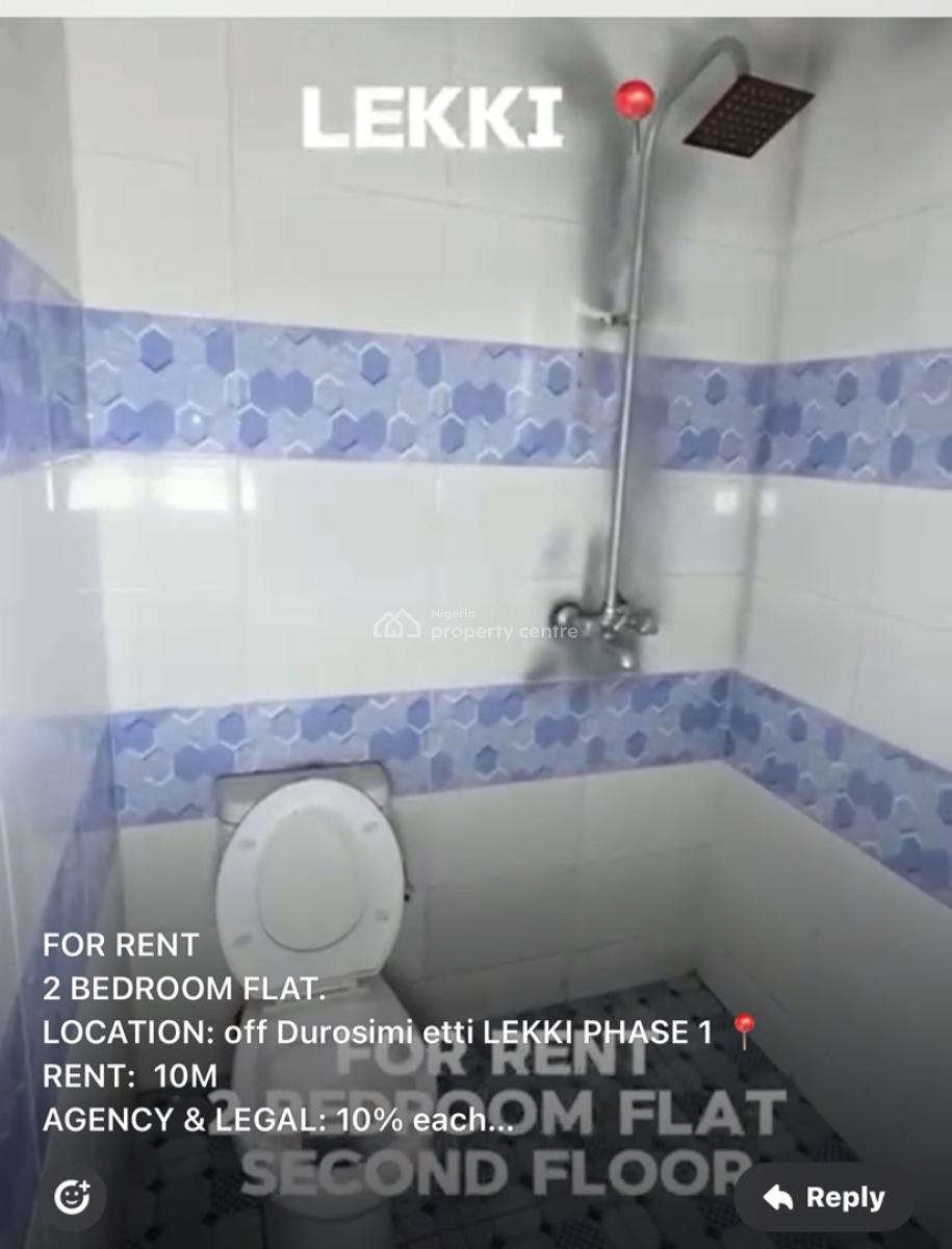 Two Bedroom Apartment, Lekki Phase 1, Lekki, Lagos, Flat / Apartment for Rent