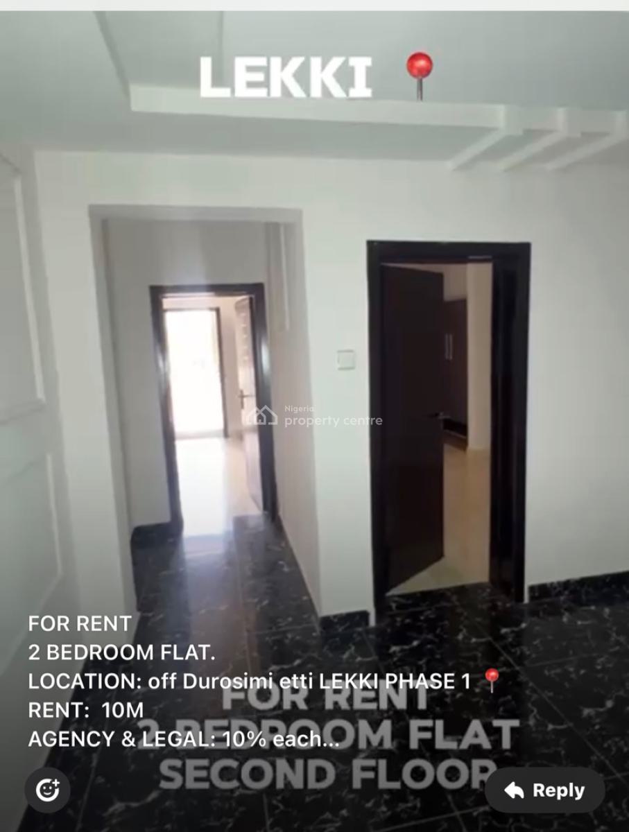 Two Bedroom Apartment, Lekki Phase 1, Lekki, Lagos, Flat / Apartment for Rent