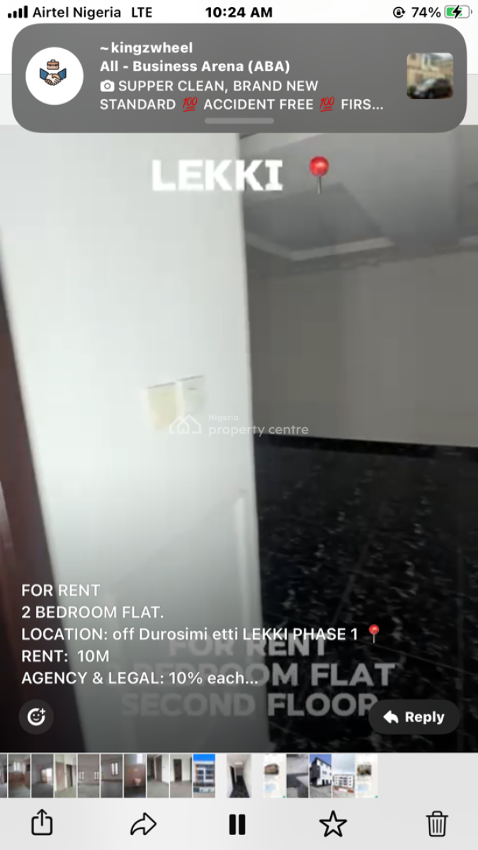 Two Bedroom Apartment, Lekki Phase 1, Lekki, Lagos, Flat / Apartment for Rent