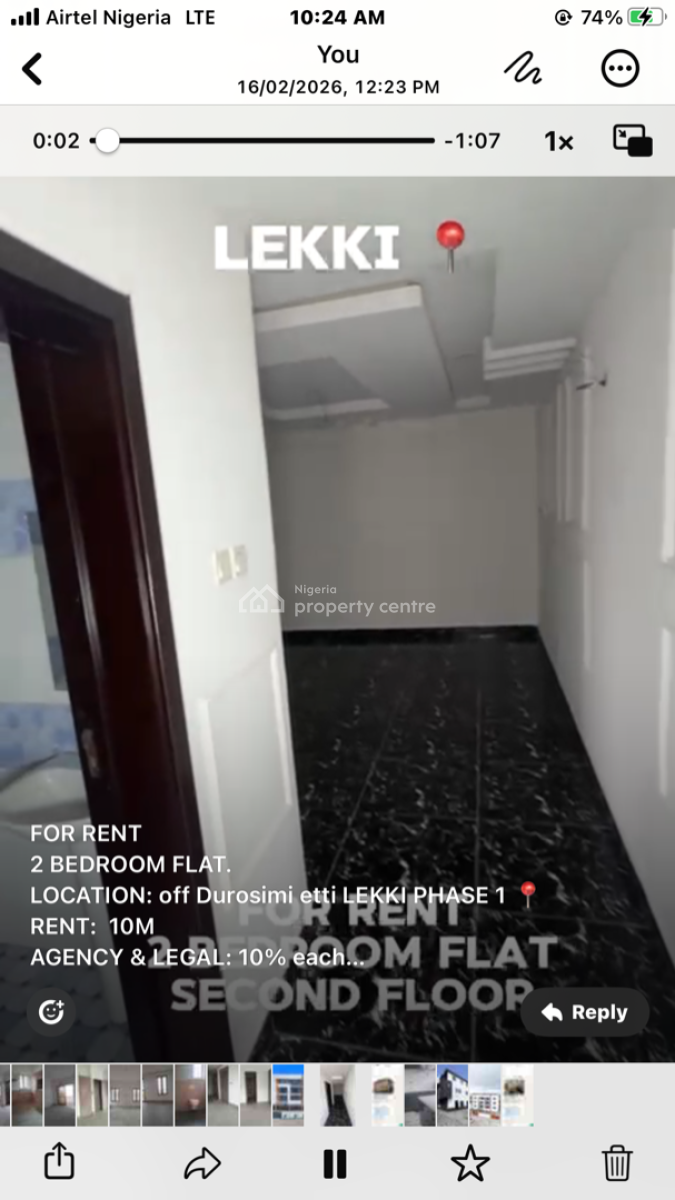 Two Bedroom Apartment, Lekki Phase 1, Lekki, Lagos, Flat / Apartment for Rent