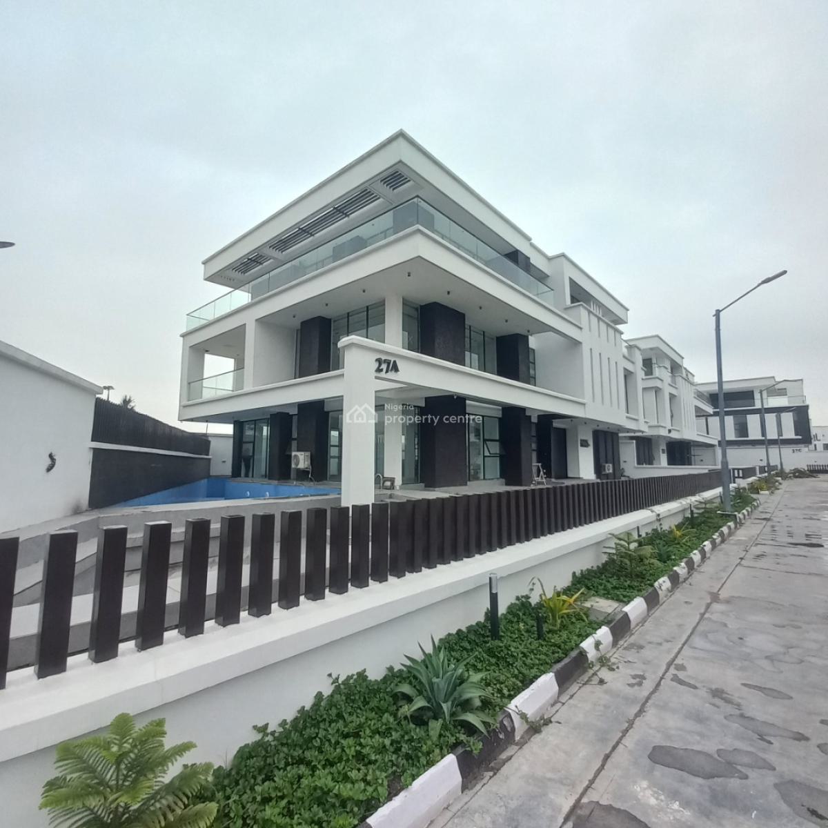 Exquisite 5 Bedroom Mansion with Pool,gym,cinema, Osapa, Lekki, Lagos, Detached Duplex for Sale