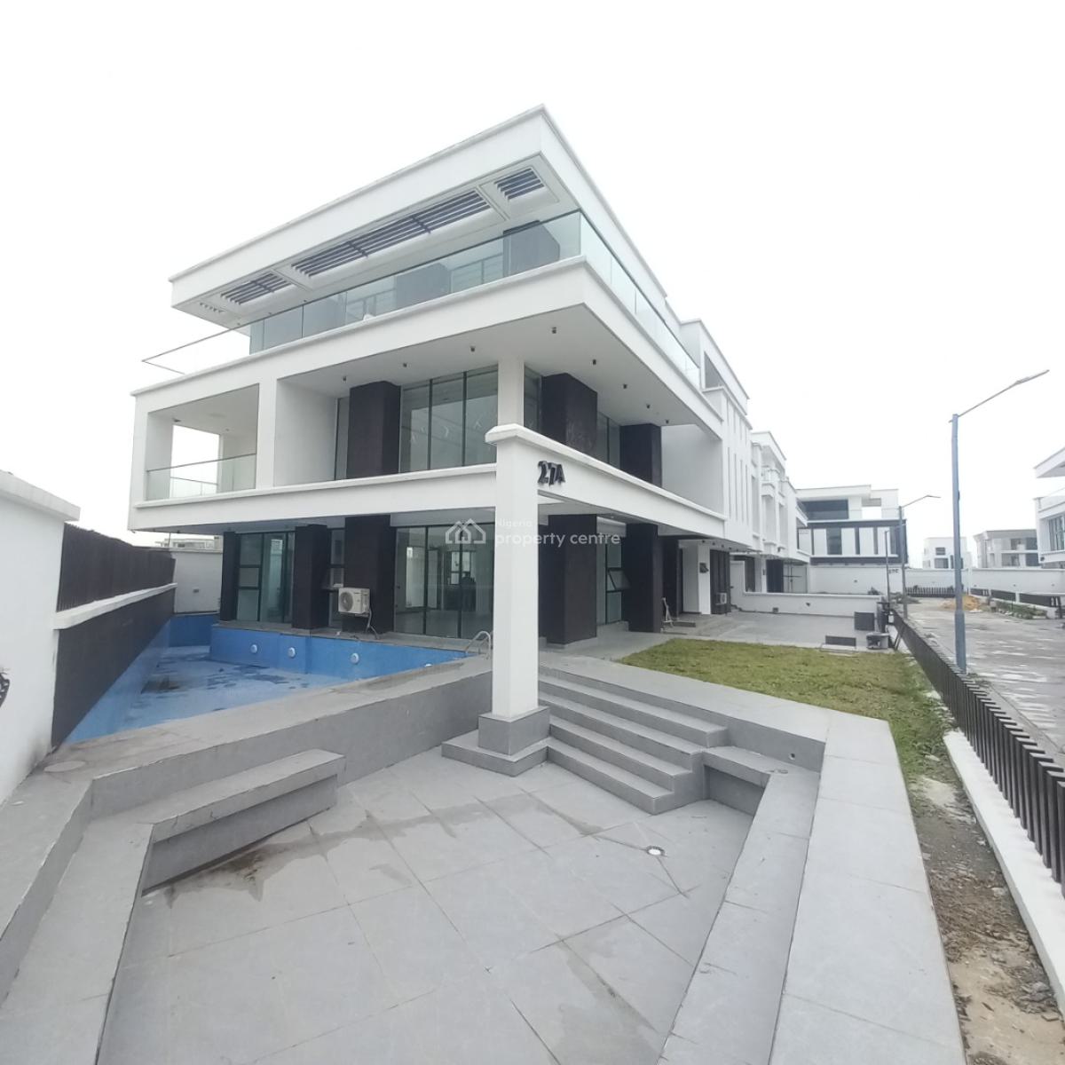 Exquisite 5 Bedroom Mansion with Pool,gym,cinema, Osapa, Lekki, Lagos, Detached Duplex for Sale